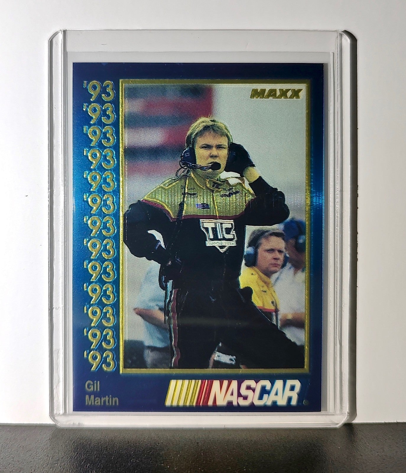 Gil Martin 1993 Maxx Premier Plus Racing #157 NASCAR Card FILMAR Racing