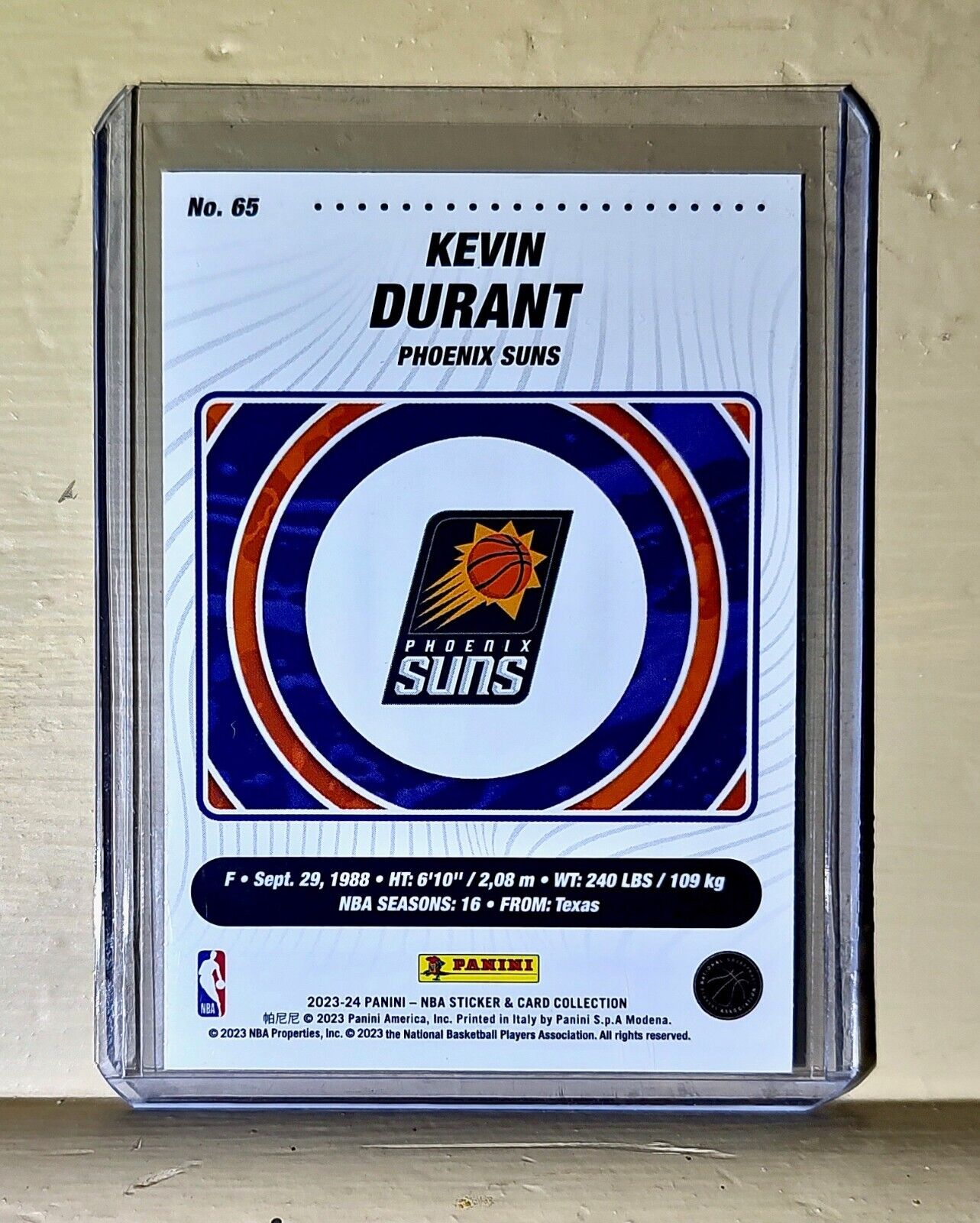 Kevin Durant 2023-24 Panini NBA Basketball #65 Card Phoenix Suns