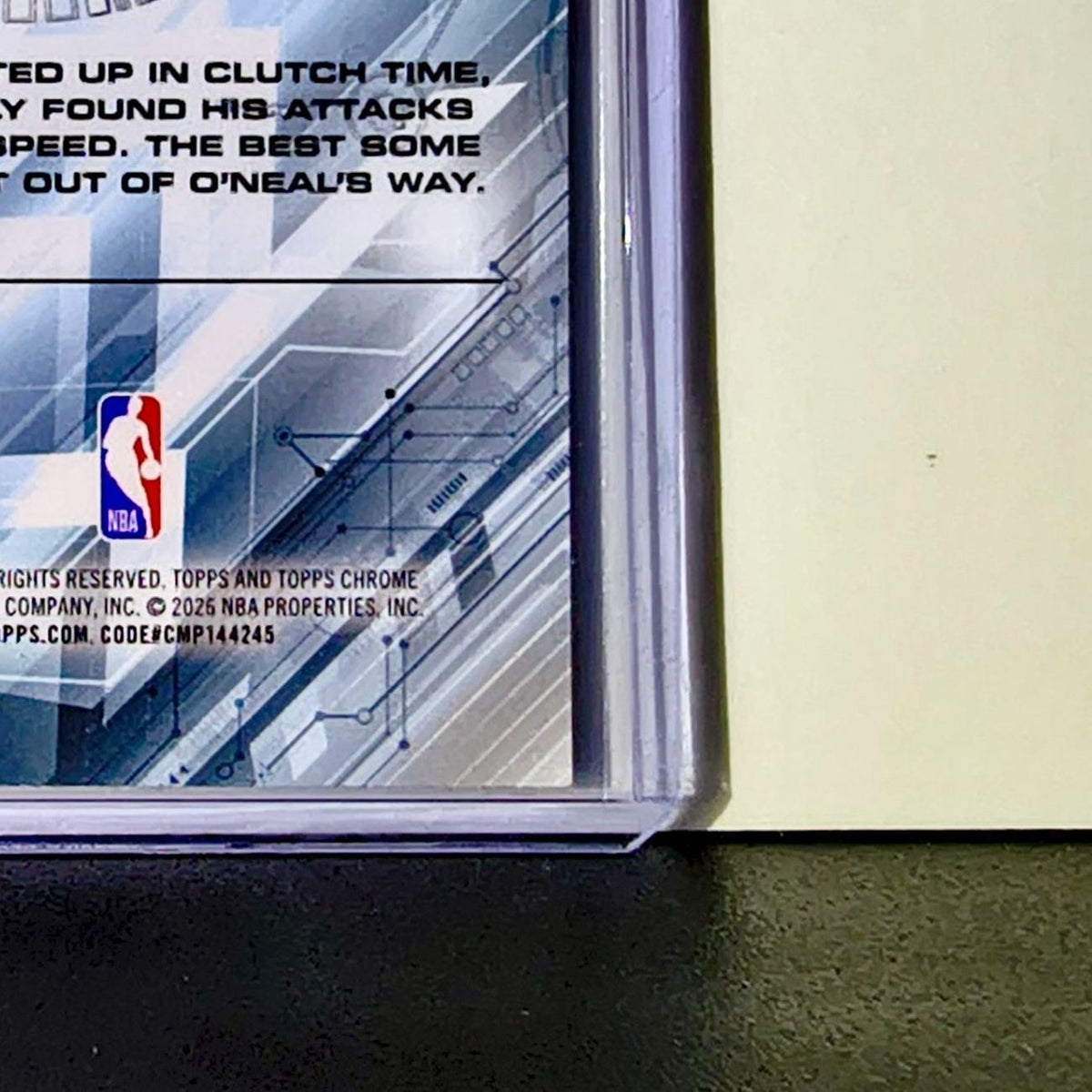 Shaquille O'Neal 2025-26 NBA Topps Chrome Update Go Time Refractor #GT-8 Card