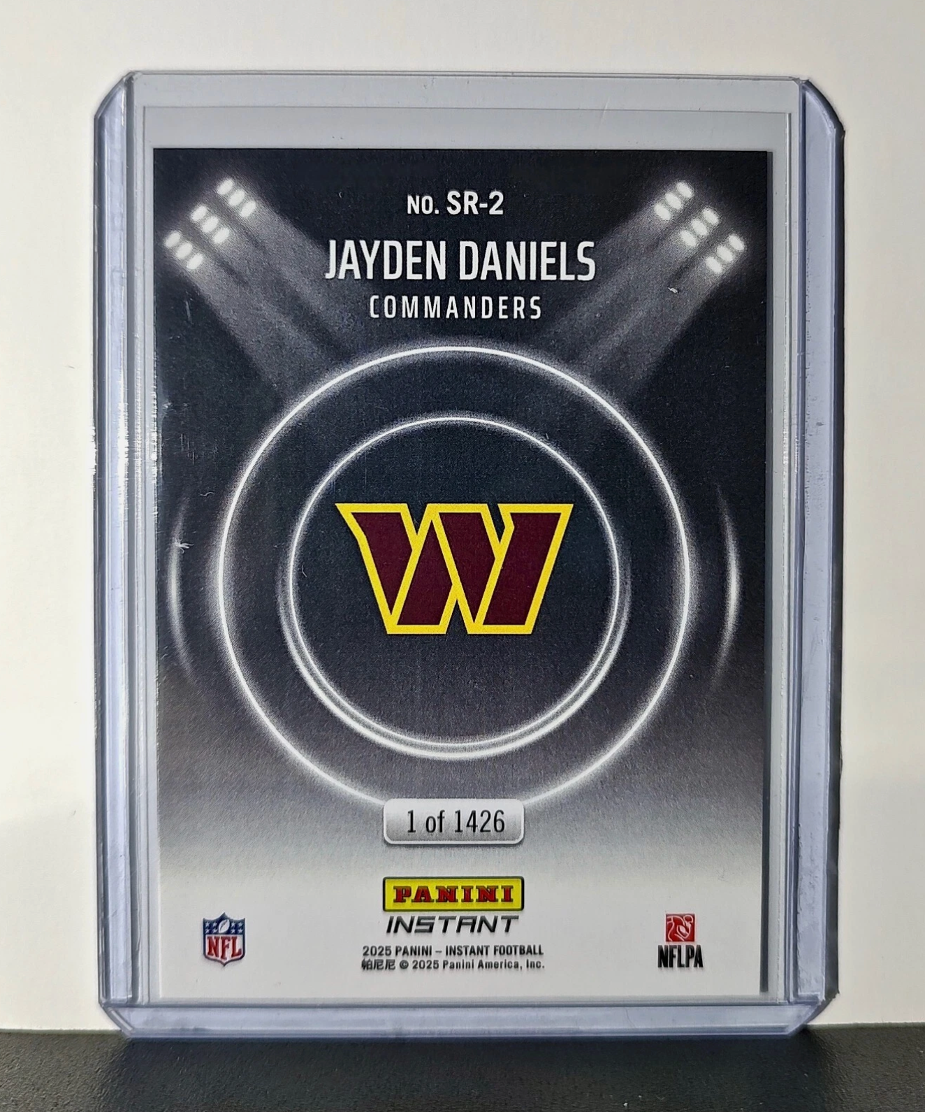 Jayden Daniels Rookie Panini NFL Football Cards Set of 5 with Acrylic Display