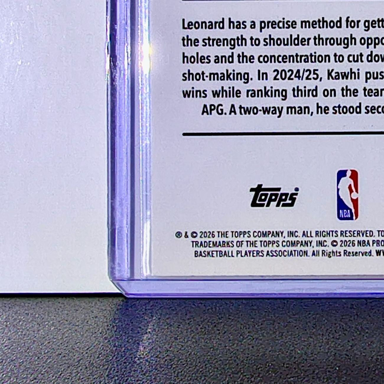 Kawhi Leonard 2025-26 NBA Topps Chrome Update #24 Card Los Angeles Clippers