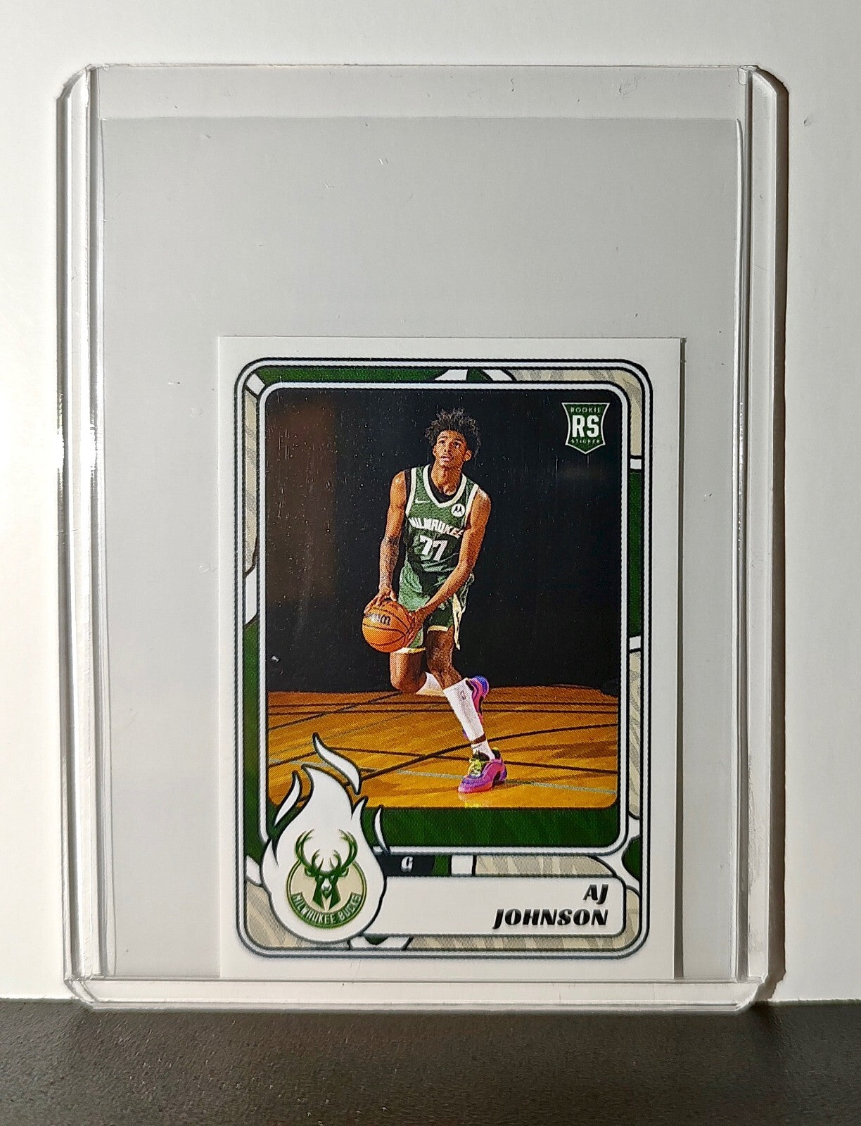 AJ Johnson Rookie 2024-25 Panini NBA #224 Sticker Card Milwaukee Bucks
