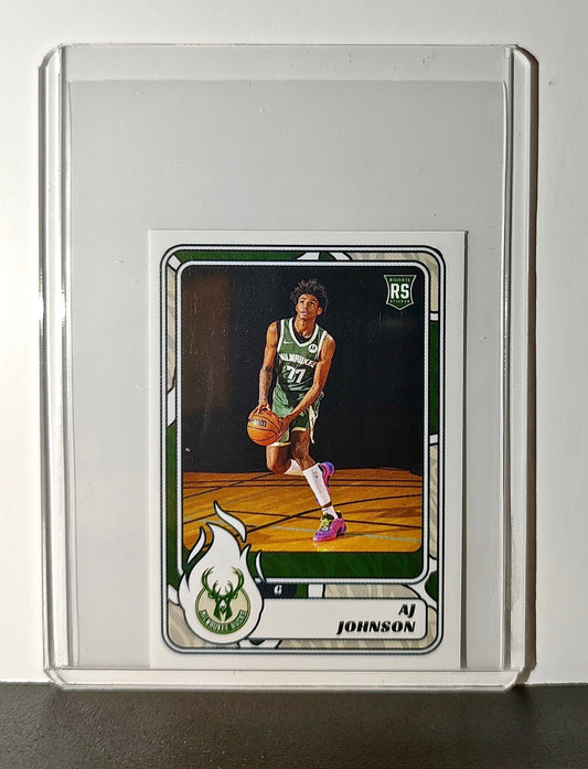 AJ Johnson Rookie 2024-25 Panini NBA #224 Sticker Card Milwaukee Bucks