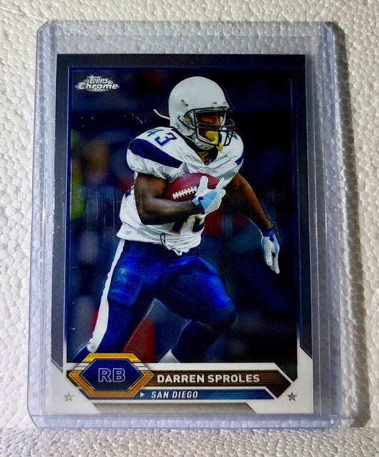 Darren Sproles 2023 Topps Chrome NFL #31 Football Card San Diego Chargers