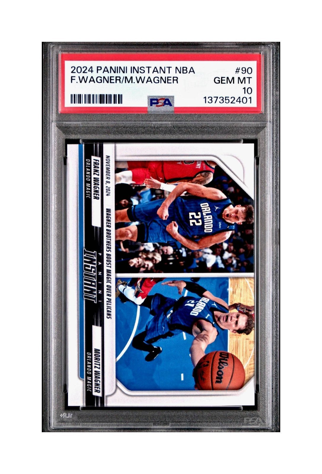 Franz Wagner / Moritz Wagner 2024 Panini NBA #90 Basketball PSA 10 Gem Mint