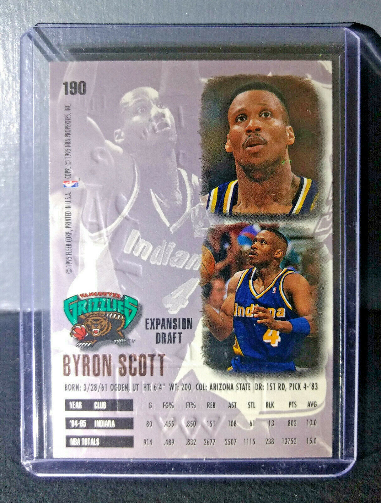 1995-96 Byron Scott Fleer Ultra Gold Medallion #190 Basketball Card