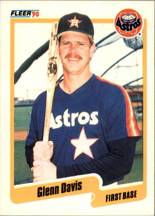 1990 Glenn Davis Fleer Baseball Card #228