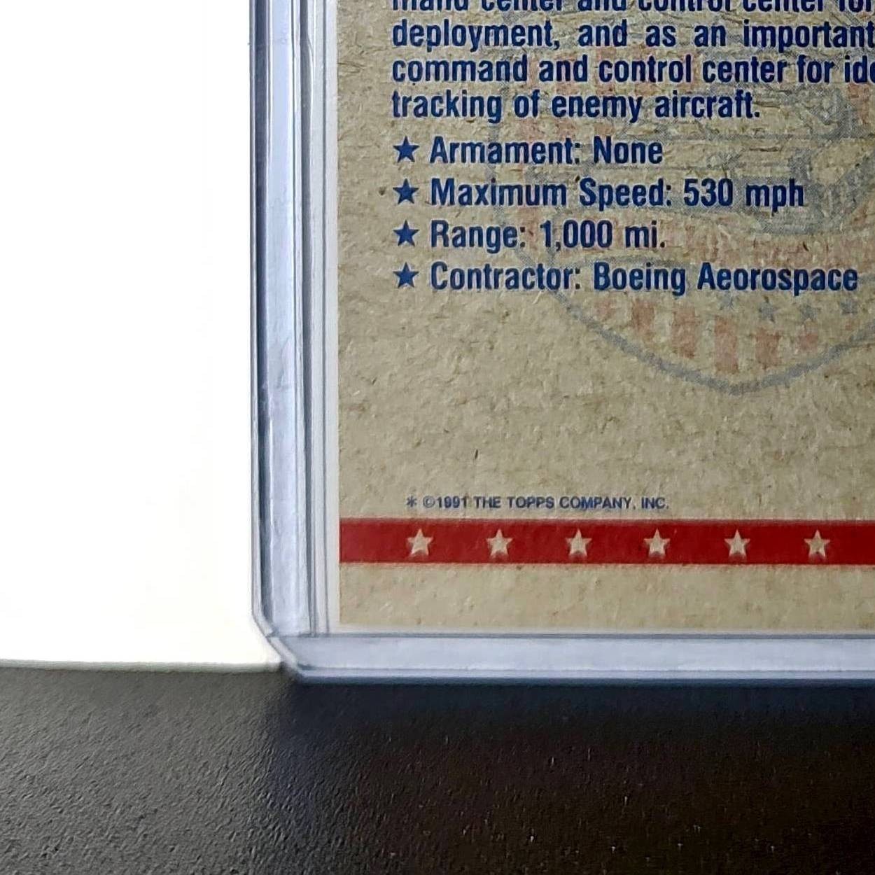 The Sentry – An E-3A AWACS 1991 Topps Desert Storm #33 Card