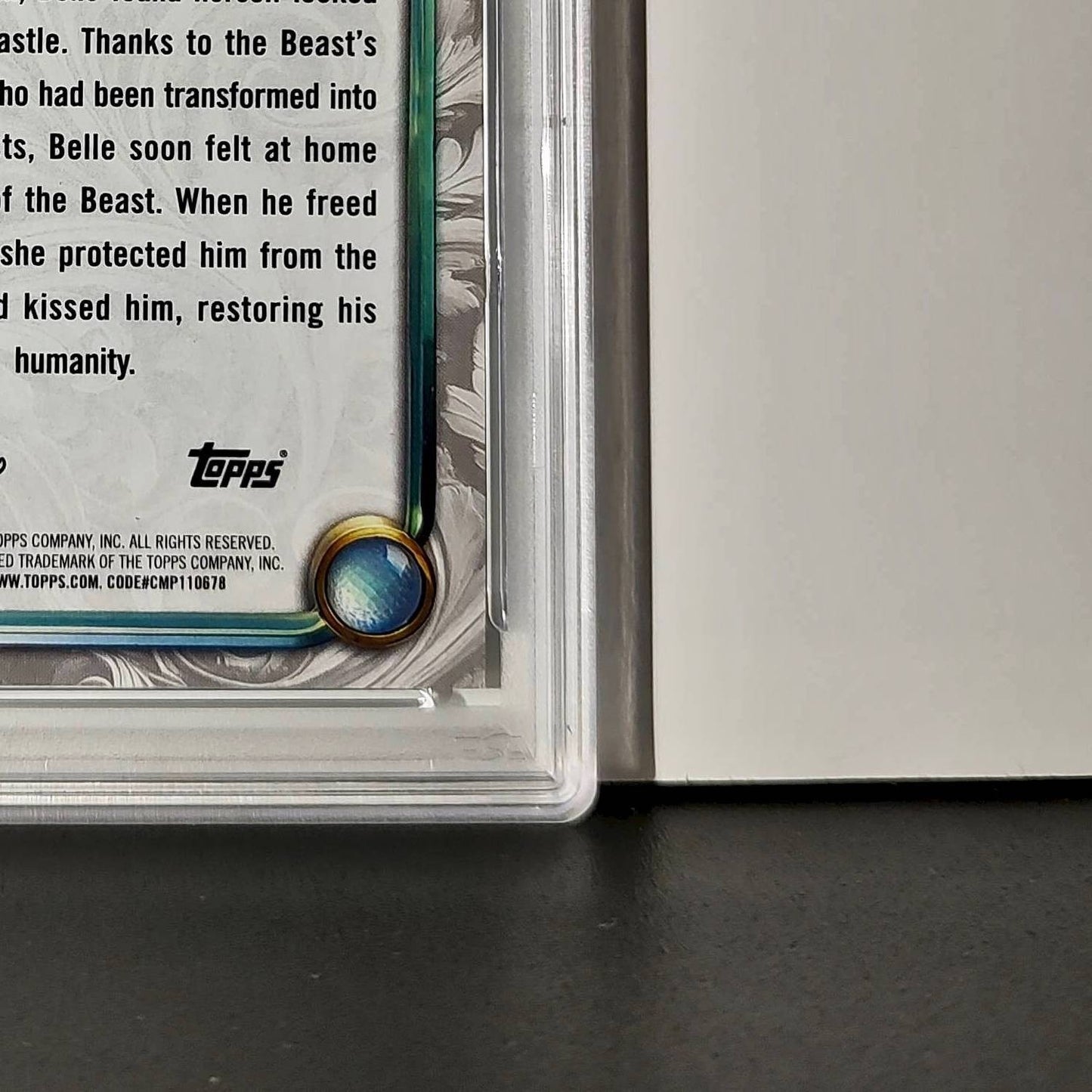 Belle 2025 Topps Disney #43 Winter Variant Card Beauty and the Beast PSA 10