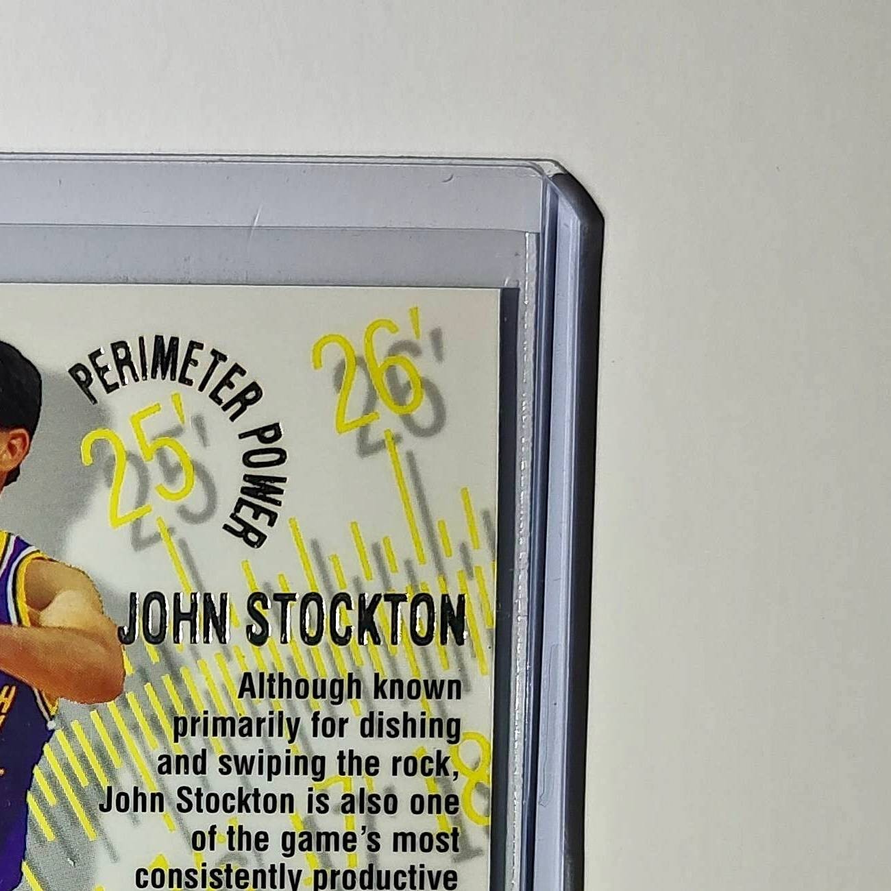 John Stockton 1995-96 Flair NBA #14 Perimeter Power Card