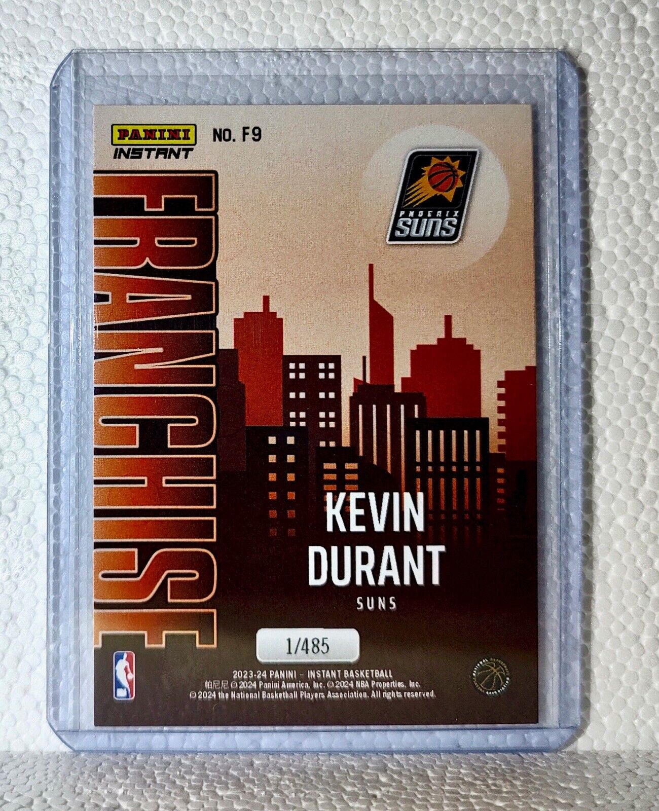 Kevin Durant 2023-24 NBA #9 Franchise Basketball Card Phoenix Suns 1/485