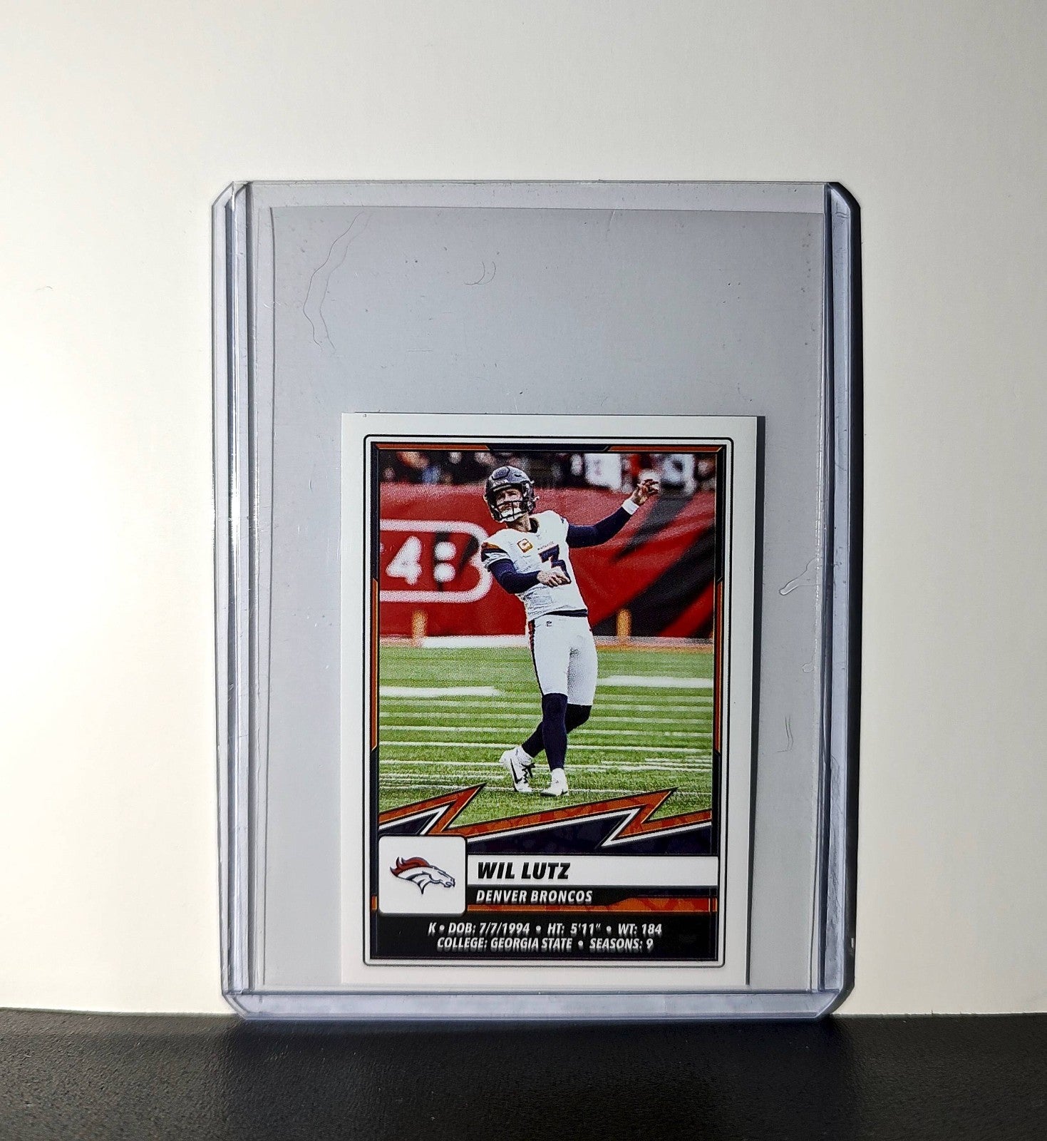 Will Lutz 2025 Panini NFL #244 Sticker Denver Broncos