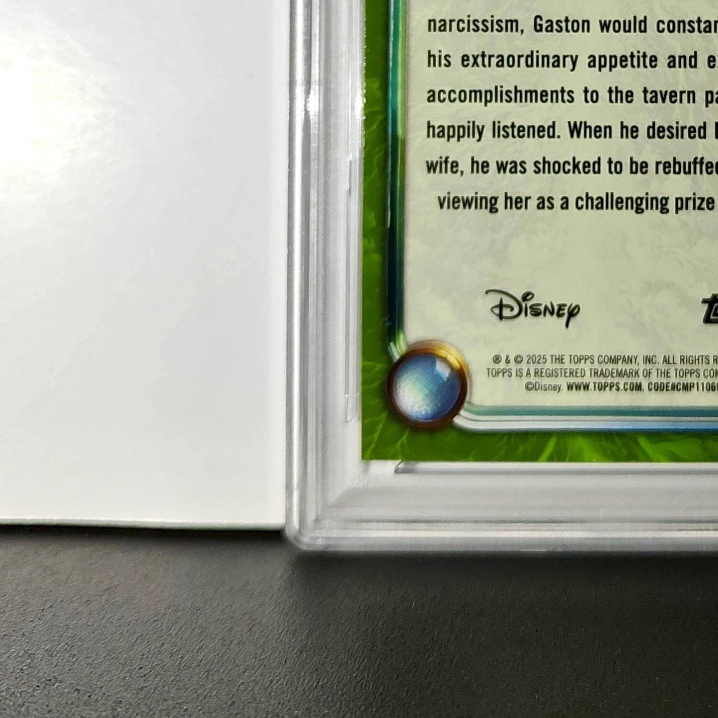 Gaston 2025 Topps Disney Wonder #177 Card Beauty and the Beast PSA 9 MT