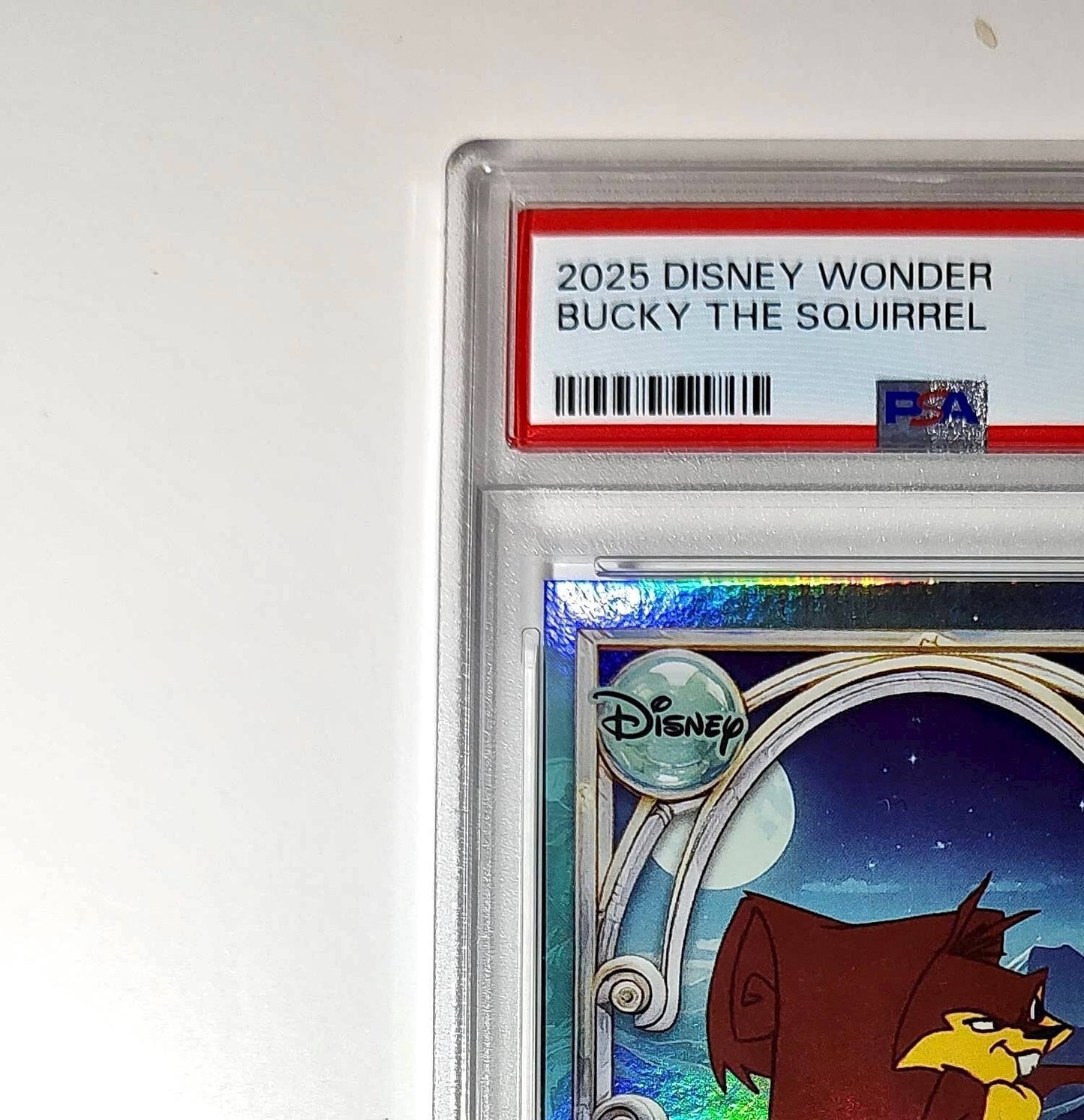 Bucky the Squirrel 2025 Topps Disney #140 Diamond The Emperor's New Groove PSA 8