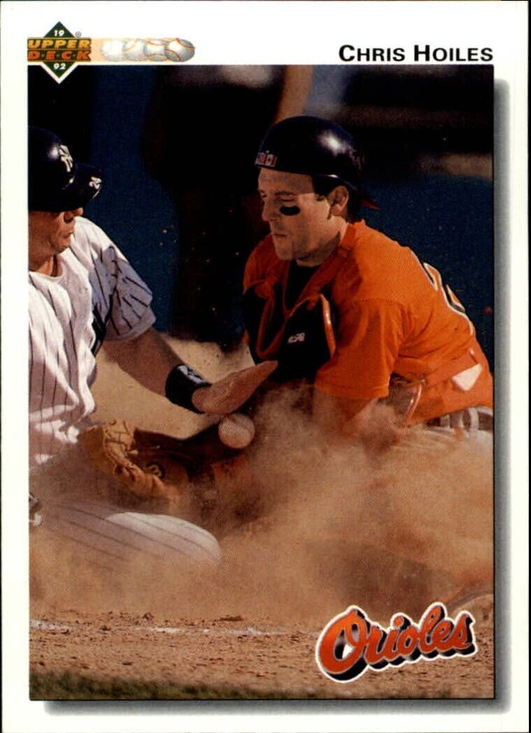 Chris Hoiles 1992 Upper Deck MLB #183 Baseball Card Baltimore Orioles