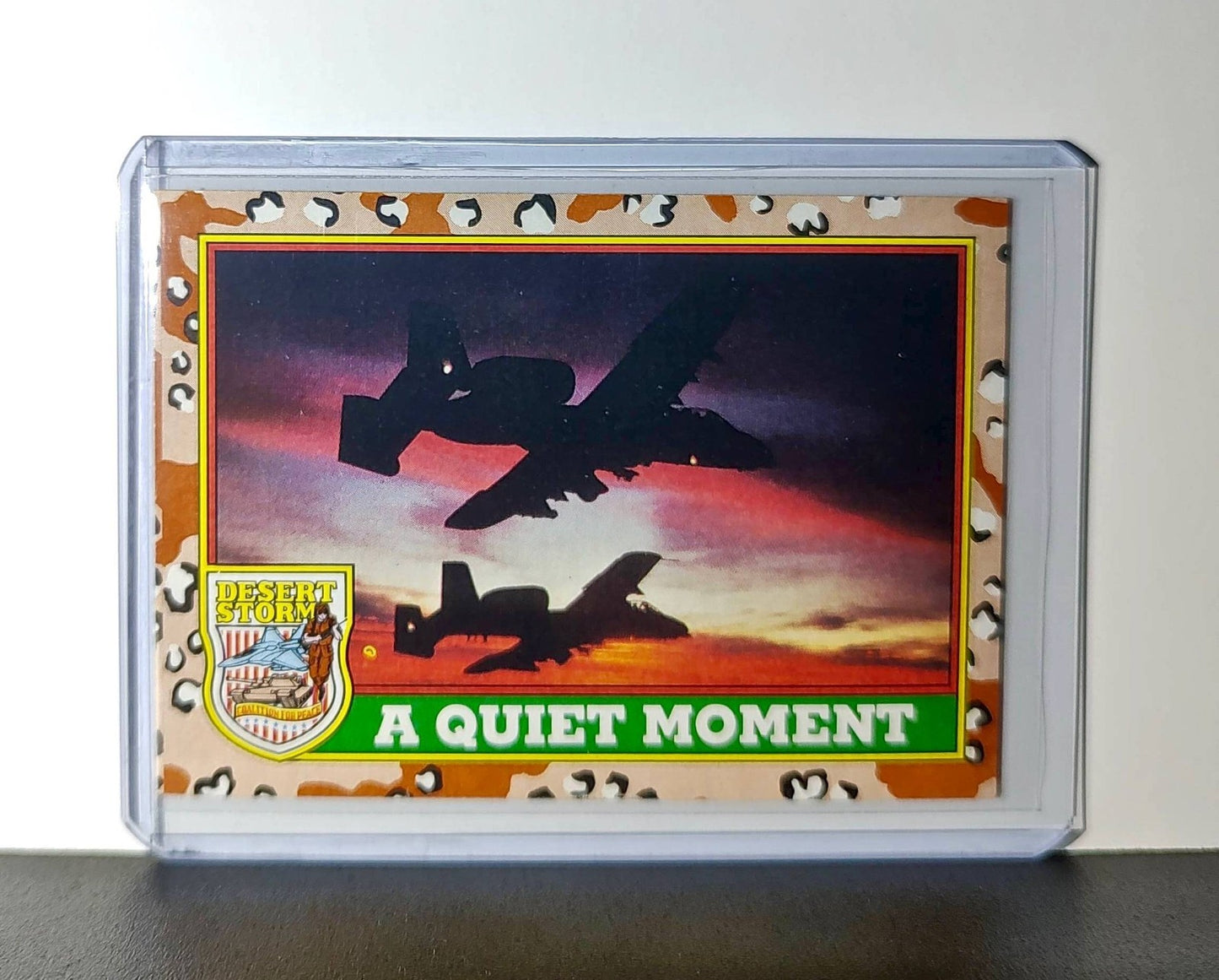 A Quiet Moment 1991 Topps Desert Storm #85 Card