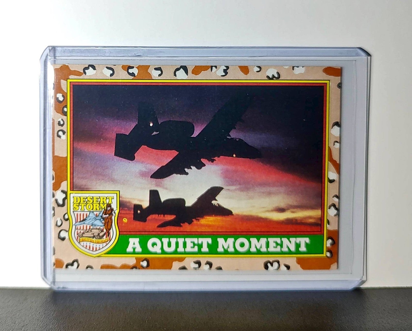 A Quiet Moment 1991 Topps Desert Storm #85 Card