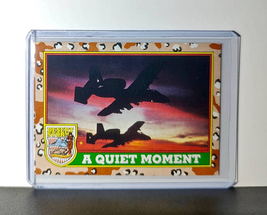 A Quiet Moment 1991 Topps Desert Storm #85 Card