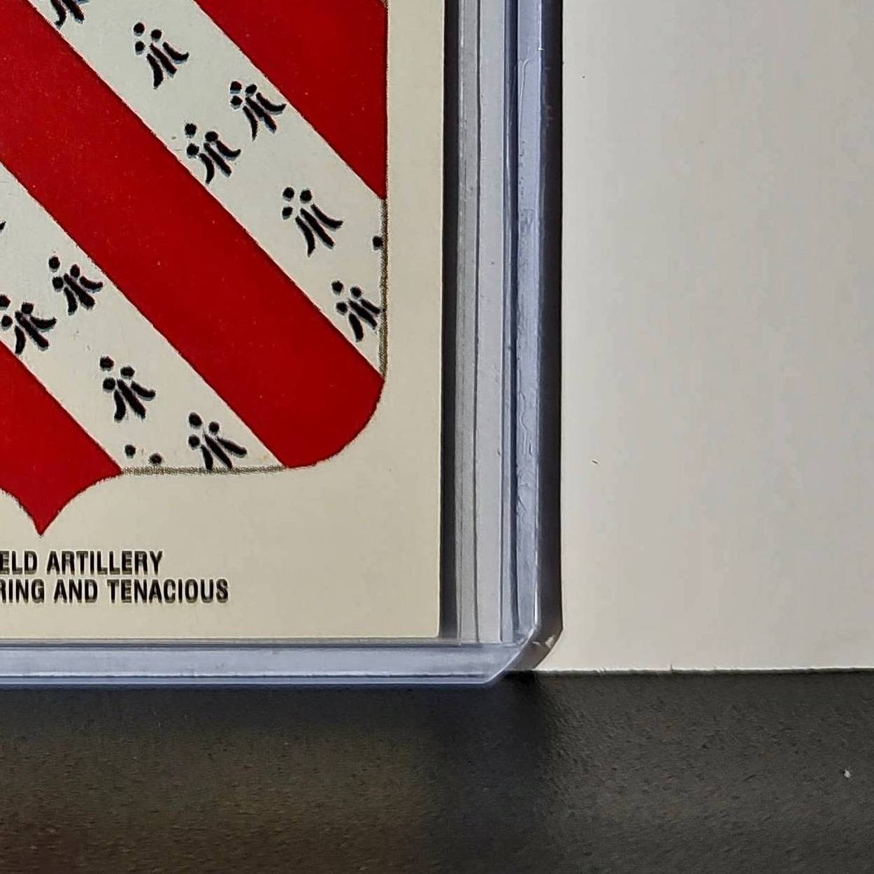 8th Field Artillery Motto: Daring & Tenacious 1991 Topps Desert Storm #4 Sticker