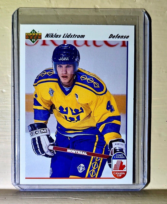 Niklas Lidstrom 1991-92 Upper Deck Canada Cup #26 Hockey Card Sweden