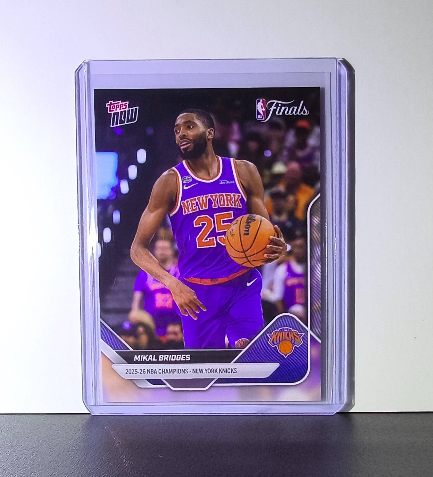 Mikal Bridges 2026 Topps Now NBA Champions #C4 Card New York Knicks