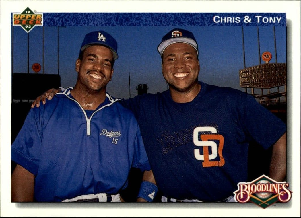 Tony/Chris Gwynn 1992 Upper Deck MLB #83 Baseball Card Los Angeles Dodgers