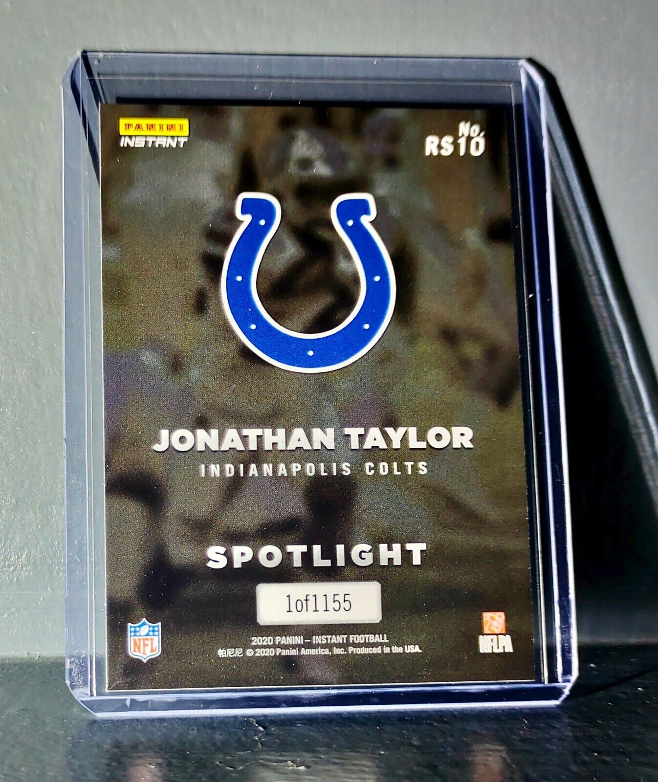 Jonathan Taylor 2020 Panini NFL Rookie Spotlight #10 Football Card 1 of 1155