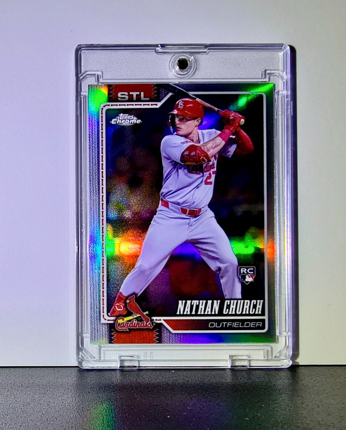 Nathan Church Rookie 2026 MLB Topps Chrome #192 Refractor Card Cardinals