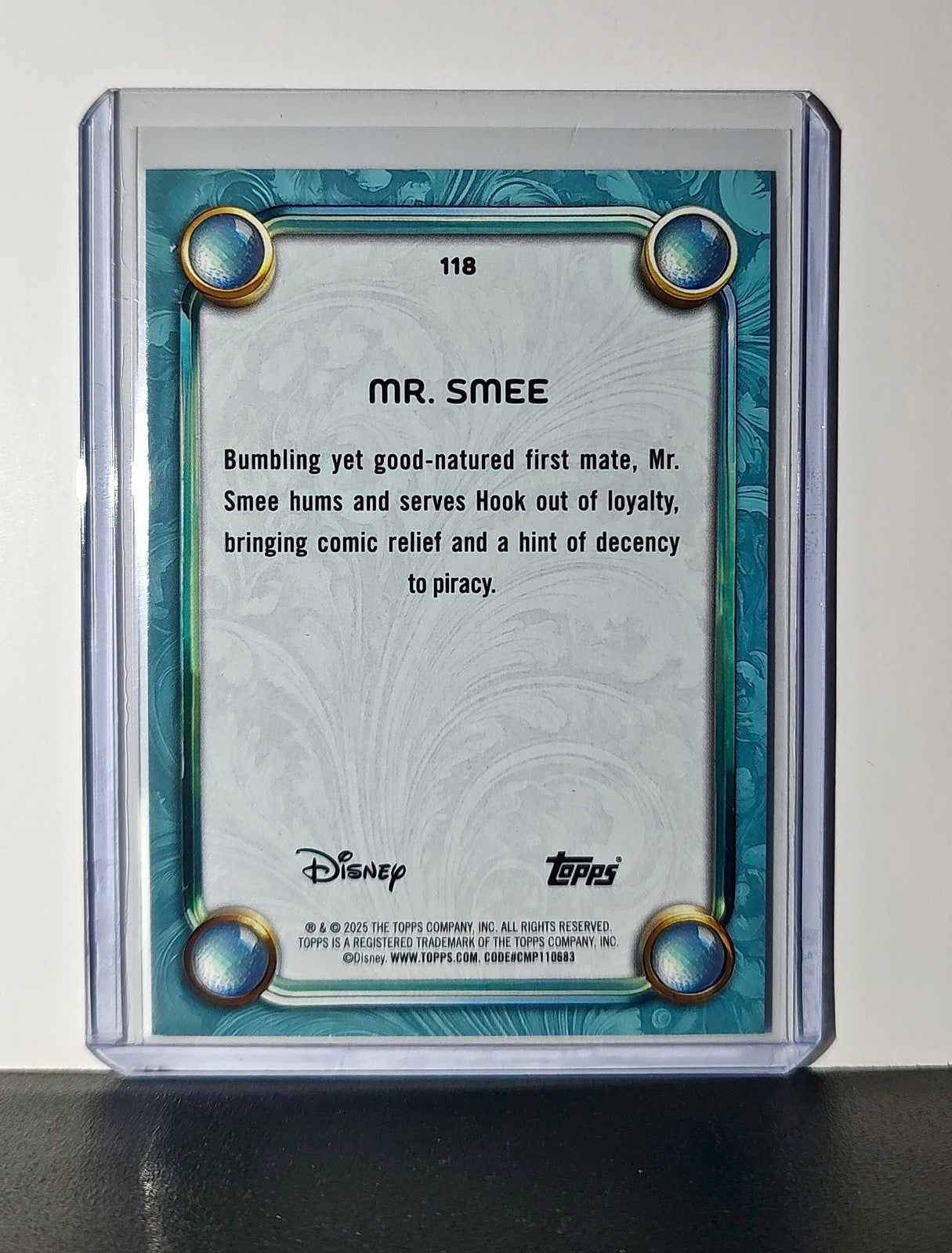 Mr. Smee 2025 Topps Disney Wonder #118 Diamond Card Peter Pan