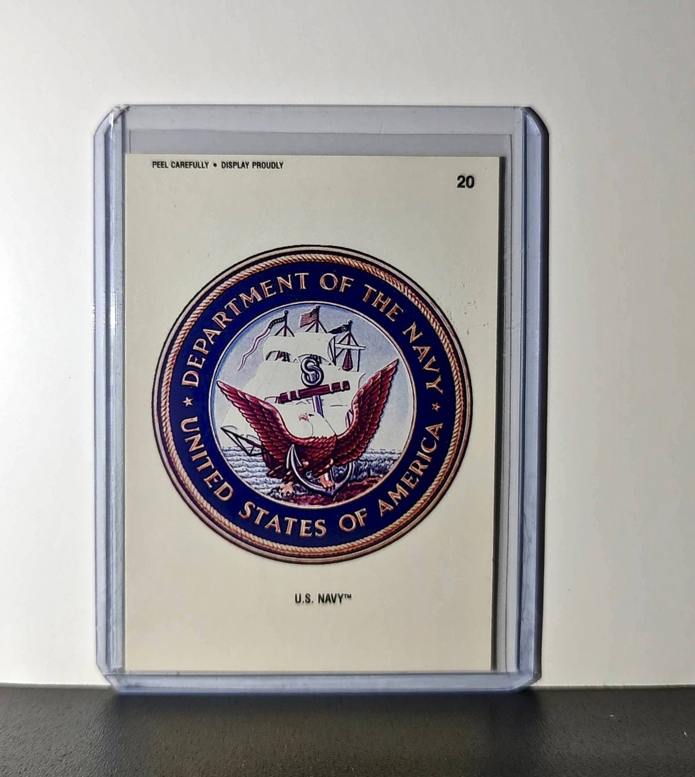 U.S. Navy 1991 Topps Desert Storm #20 Sticker Card
