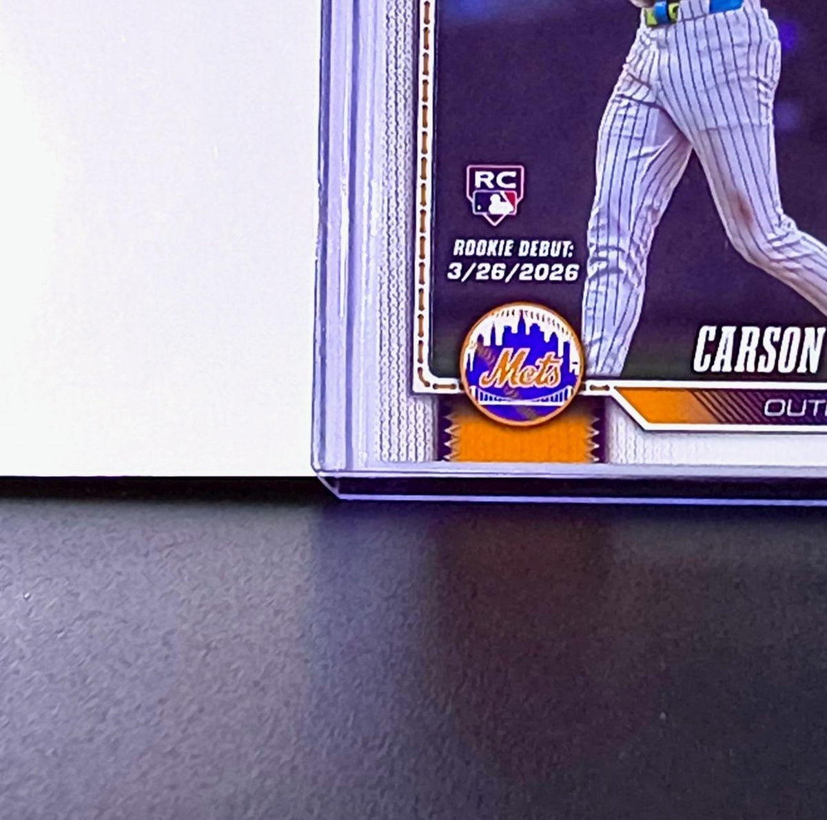 Carson Benge Rookie 2026 Topps Update MLB #US250 Card New York Mets