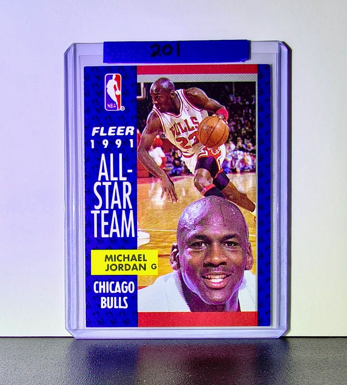 Michael Jordan 1991-92 Fleer All-Star Team #211 Basketball Card Chicago Bulls