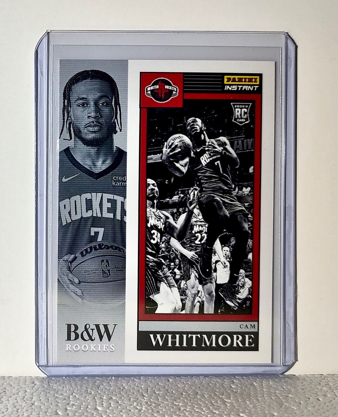 Cam Whitmore 2023-24 Panini NBA #18 Black and White Rookies Card 1/326