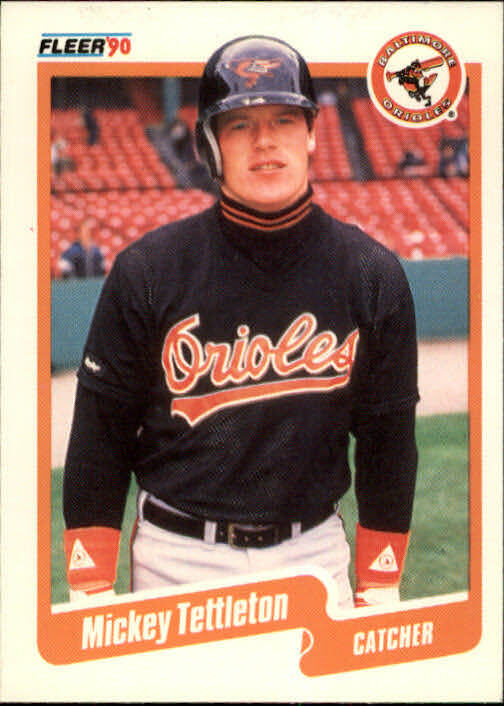 1990 Mickey Tettleton Fleer Baseball Card #190