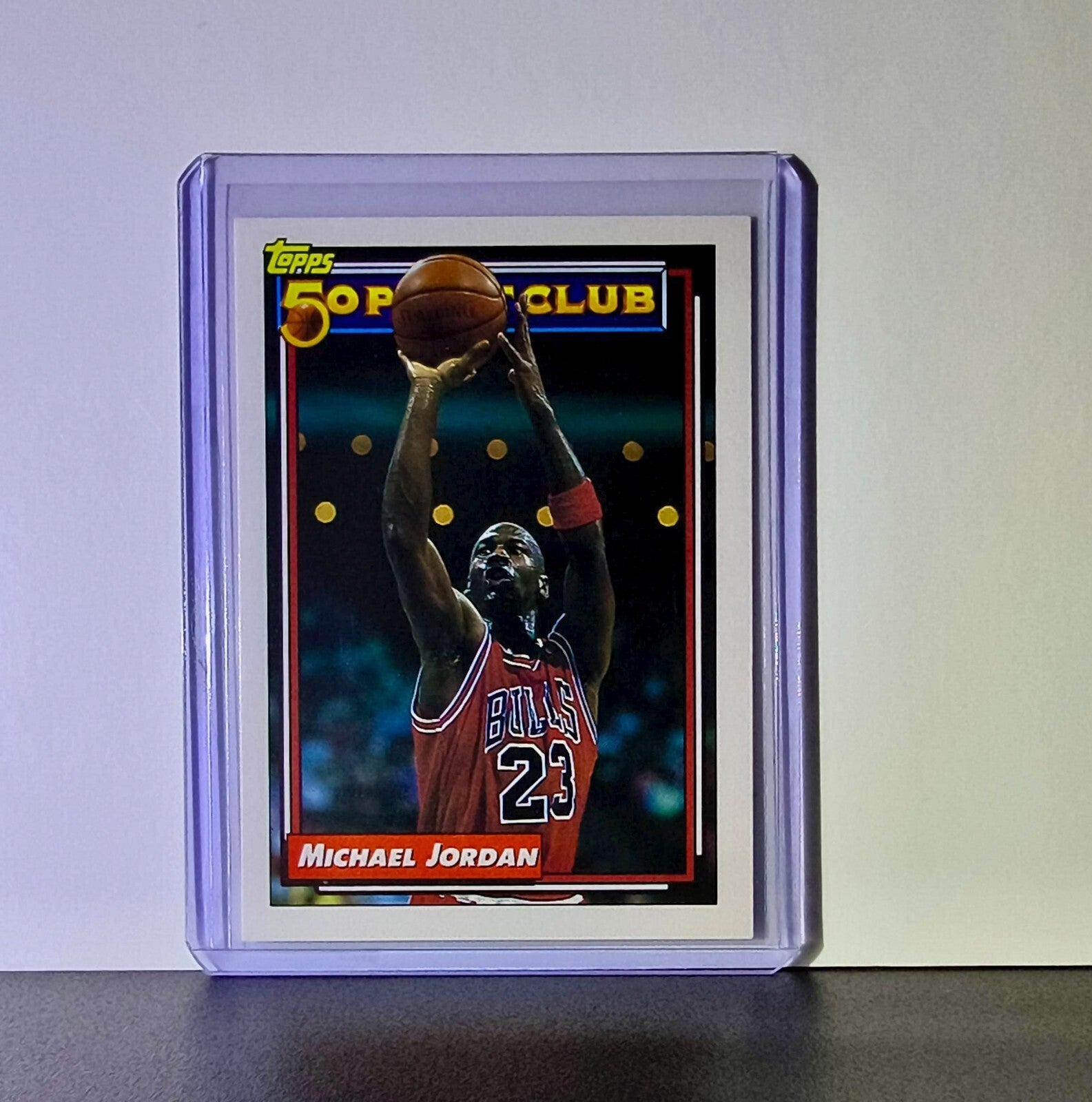 Michael Jordan 1992-93 Topps 50 Point Club #205 Basketball Card Chicago Bulls