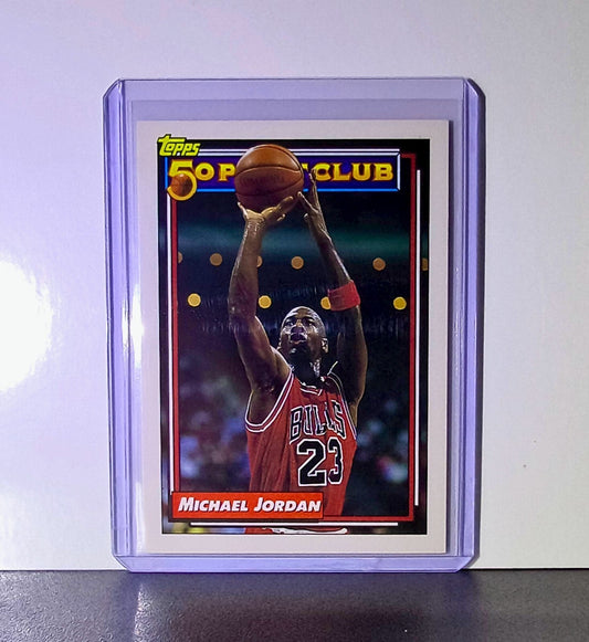 Michael Jordan 1992-93 Topps 50 Point Club #205 Basketball Chicago Bulls