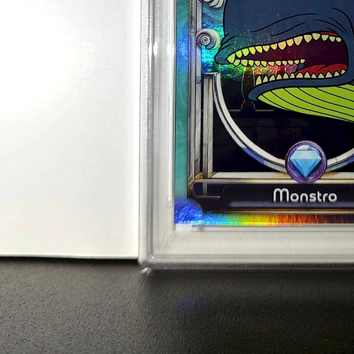 Monstro 2025 Topps Disney Wonder #110 Diamond Card Pinocchio PSA 8