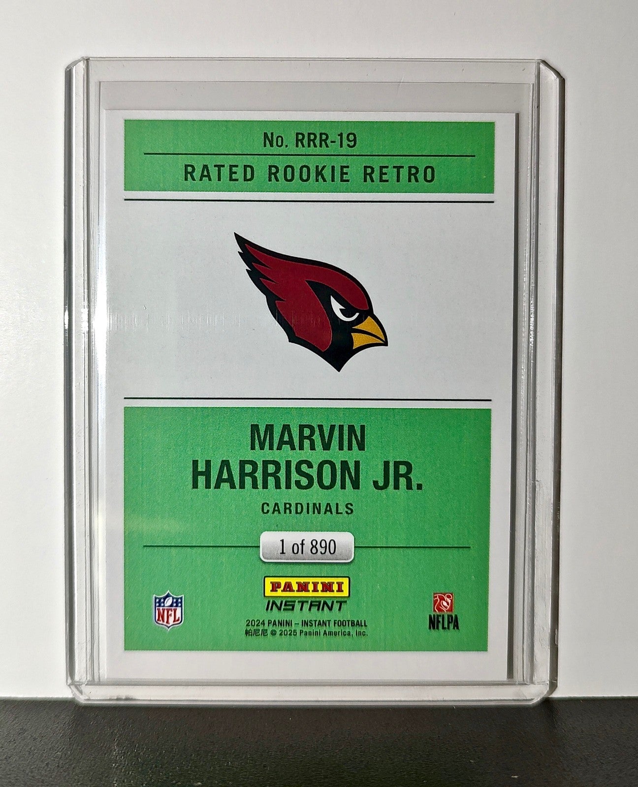 Marvin Harrison Jr. Rookie 2024 Panini Rated Rookie Retro NFL #19 Card 1 of 890