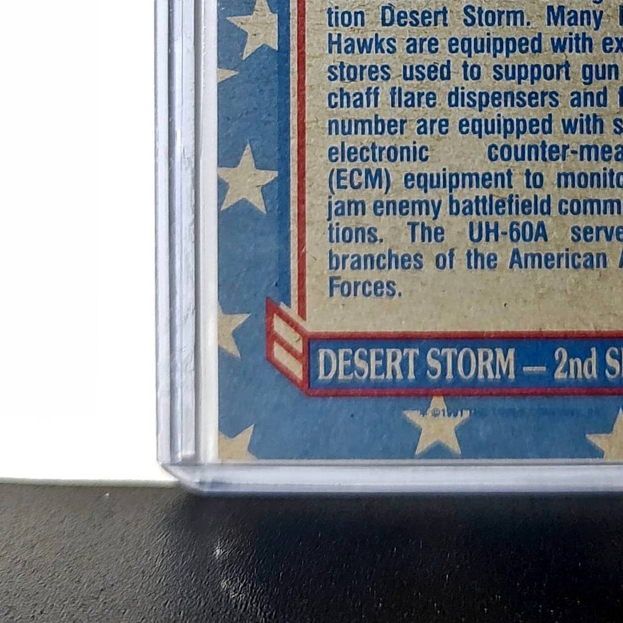 UH-60A Black Hawk 1991 Topps Desert Storm #130 Card