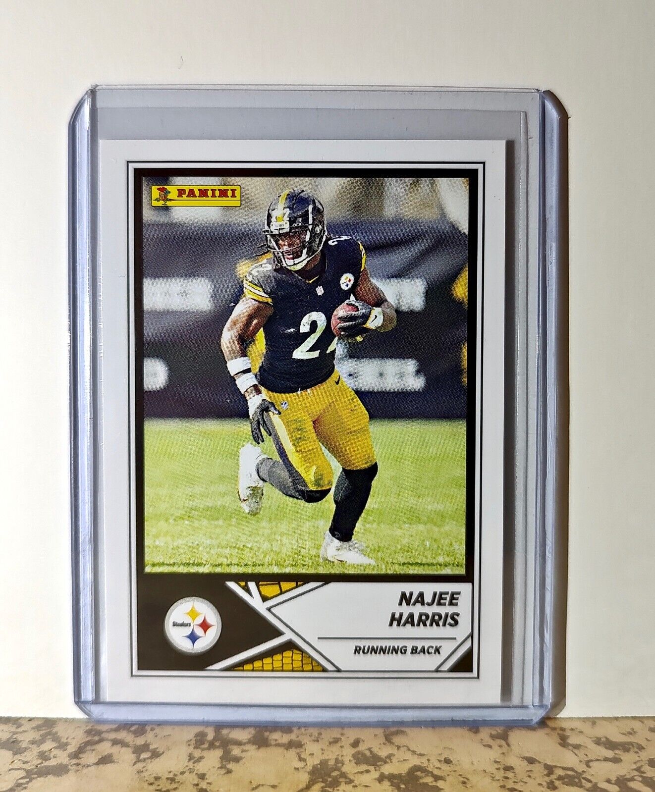 Najee Harris 2024 Panini NFL #13 Sticker Card Pittsburgh Steelers