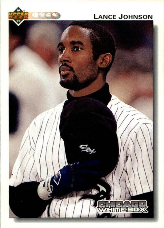 Lance Johnson 1992 Upper Deck MLB #188 Baseball Card Chicago White Sox