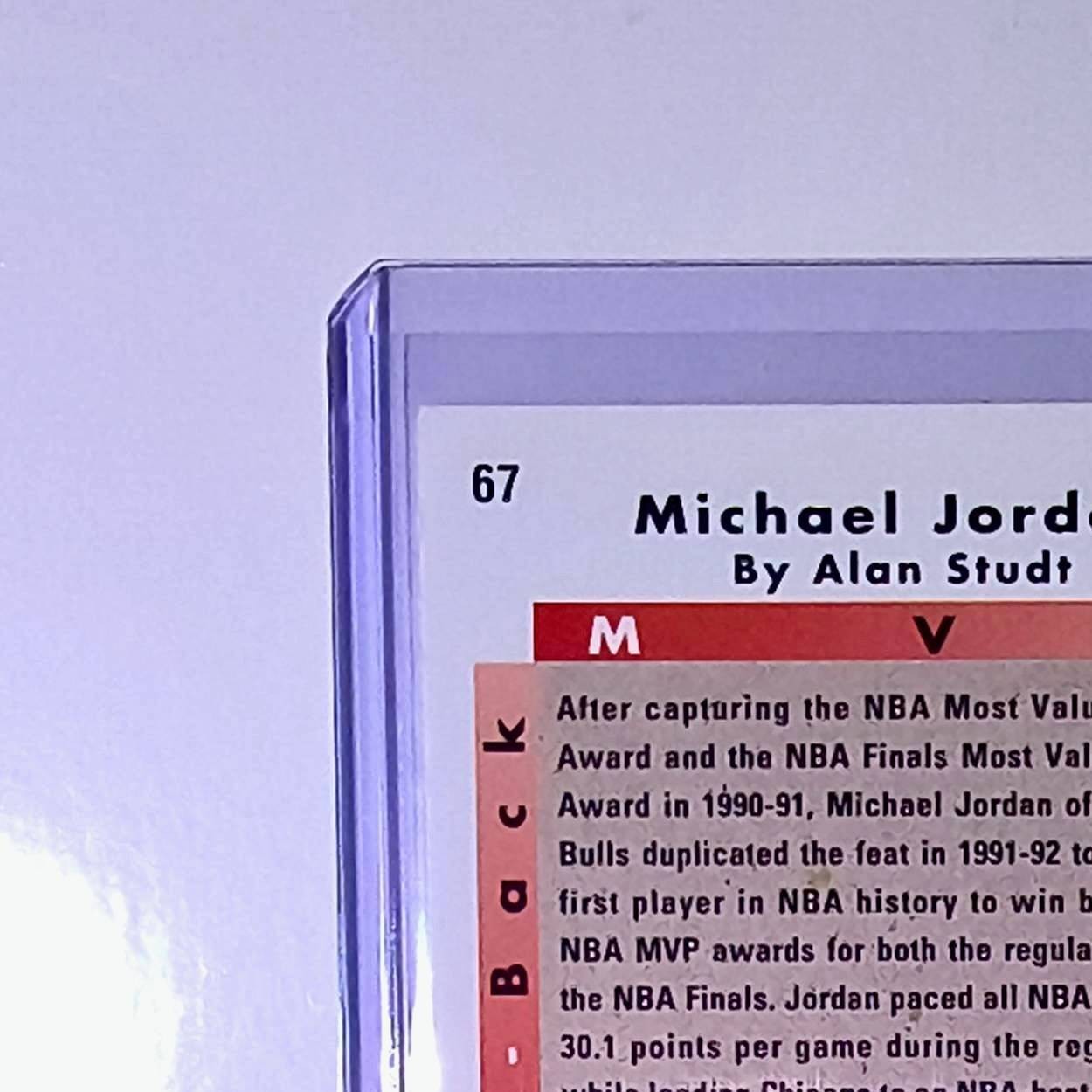 Michael Jordan 1992-93 Upper Deck Back to Back MVP Basketball Card Chicago Bulls