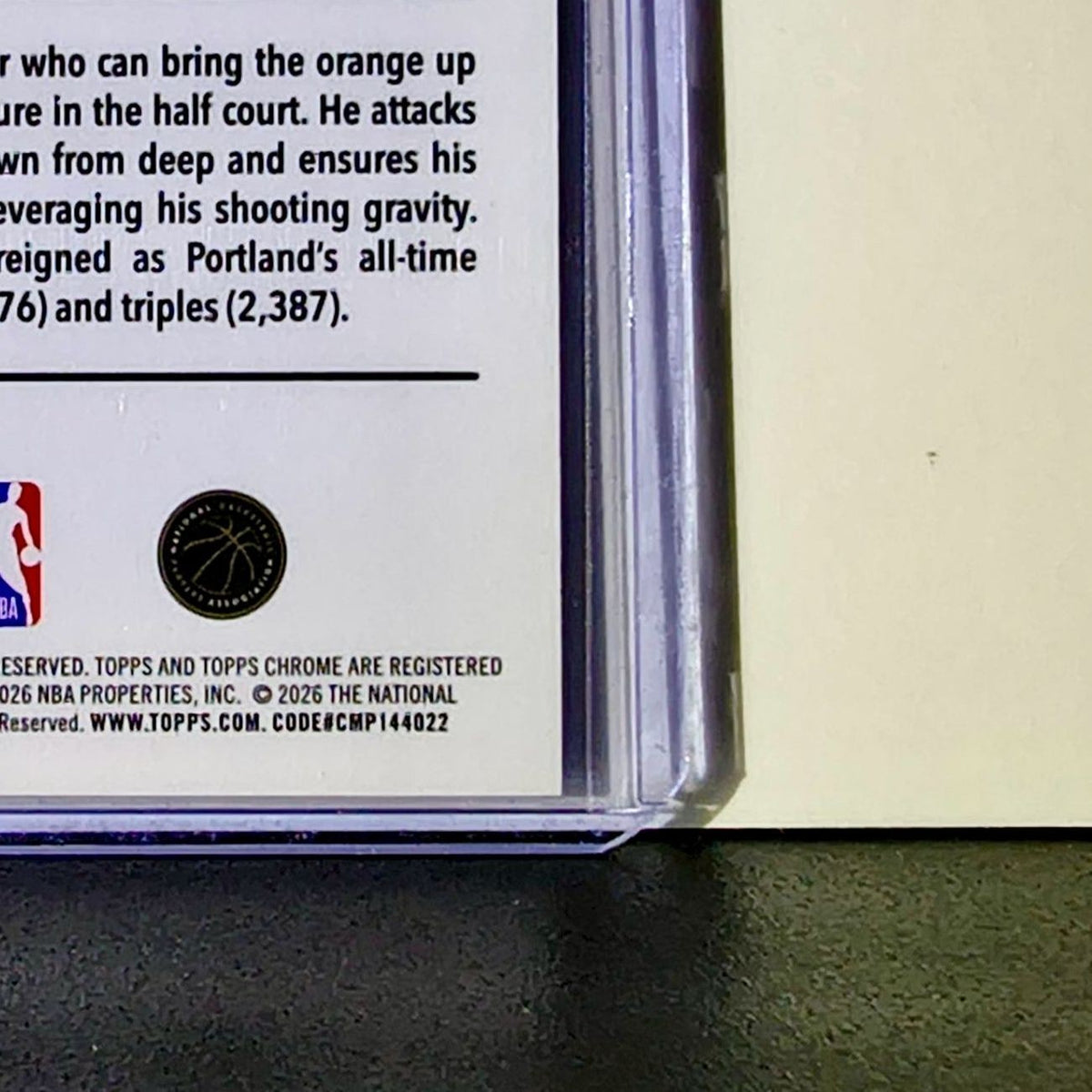 Damian Lillard 2025-26 NBA Topps Chrome Update RayWave Refractor #46 Card