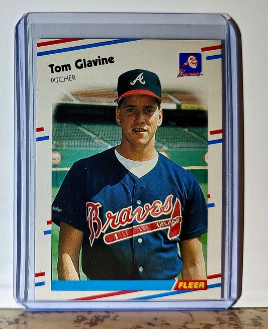 Tom Glavine 1988 Fleer MLB #539 Baseball Card Atlanta Braves