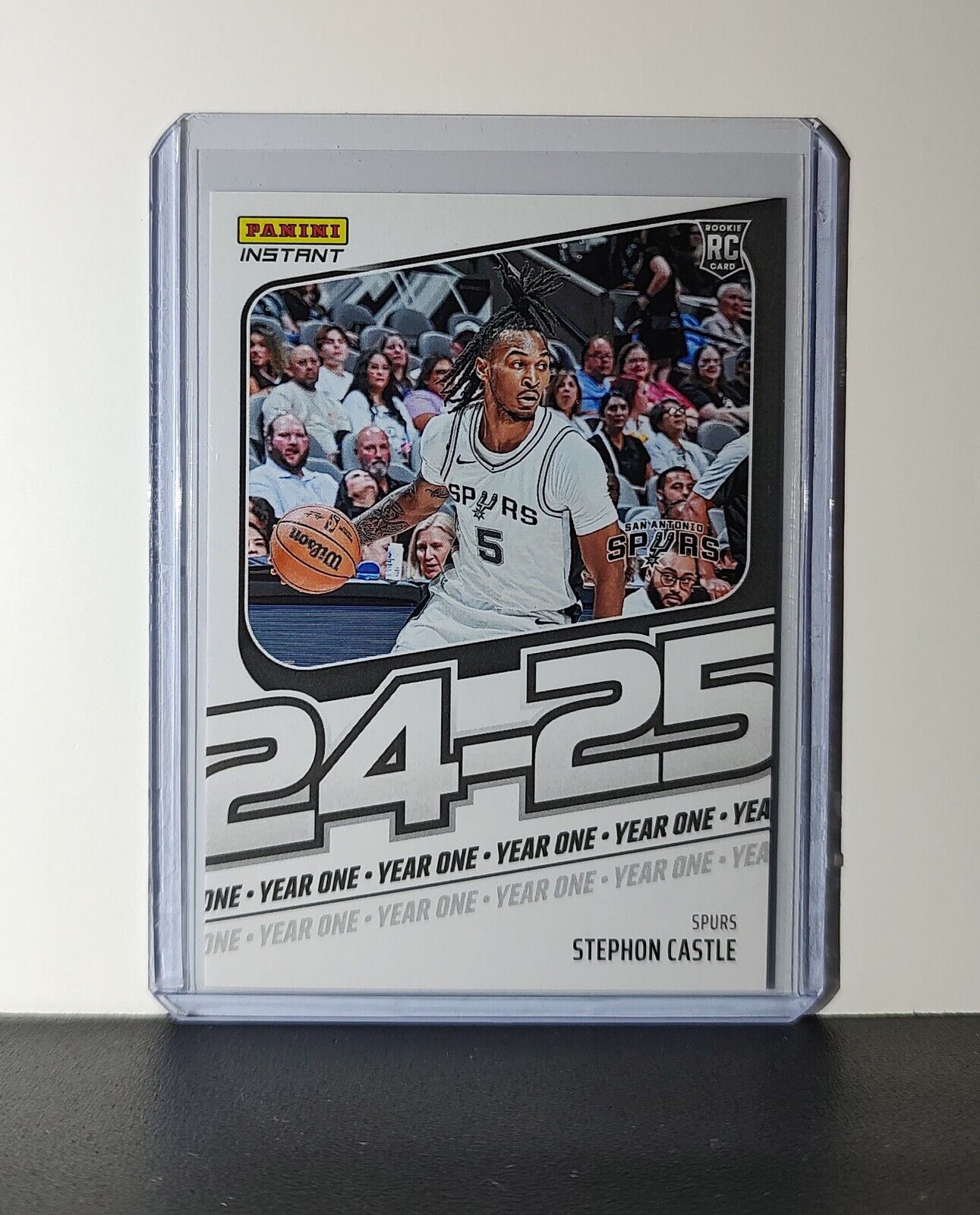 Stephon Castle Rookie Card 2024-25 Panini Year One #4 Basketball Spurs 1/613