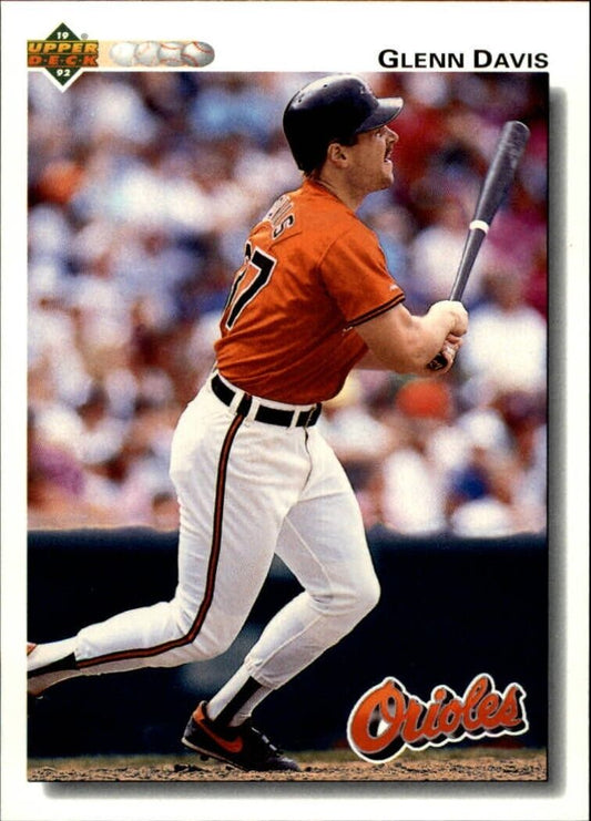 Glenn Davis 1992 Upper Deck MLB #654 Baseball Card Baltimore Orioles