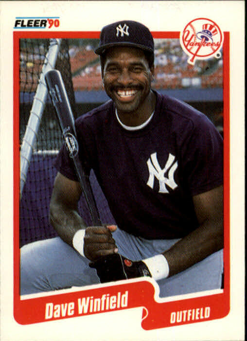 1990 Dave Winfield Fleer Baseball Card #458