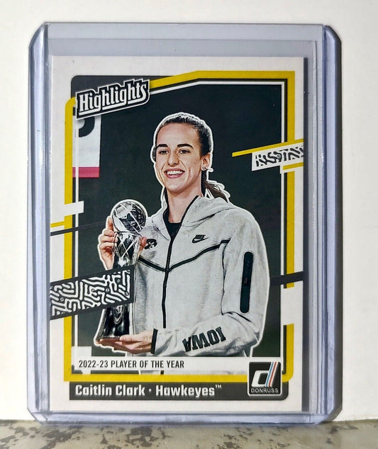 2024 Caitlin Clark Panini Donruss #H13 Highlights Basketball Card Iowa Hawkeyes