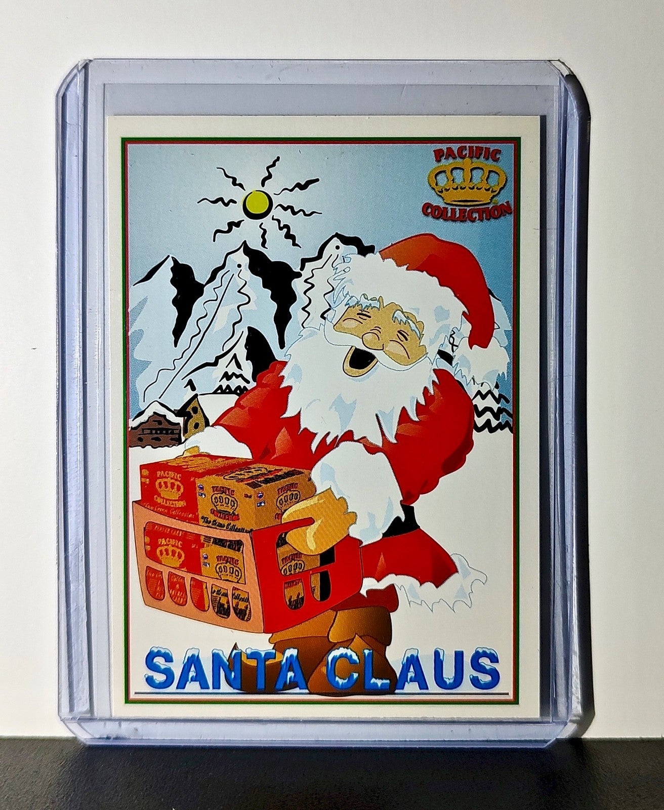Santa Claus 1994 Pacific NFL Football Card Merry Christmas