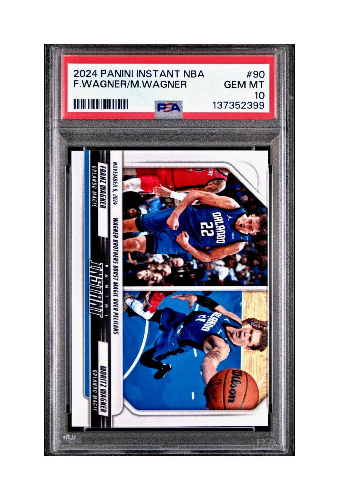 Franz Wagner / Moritz Wagner 2024 Panini NBA #90 Basketball PSA 10 Gem Mint
